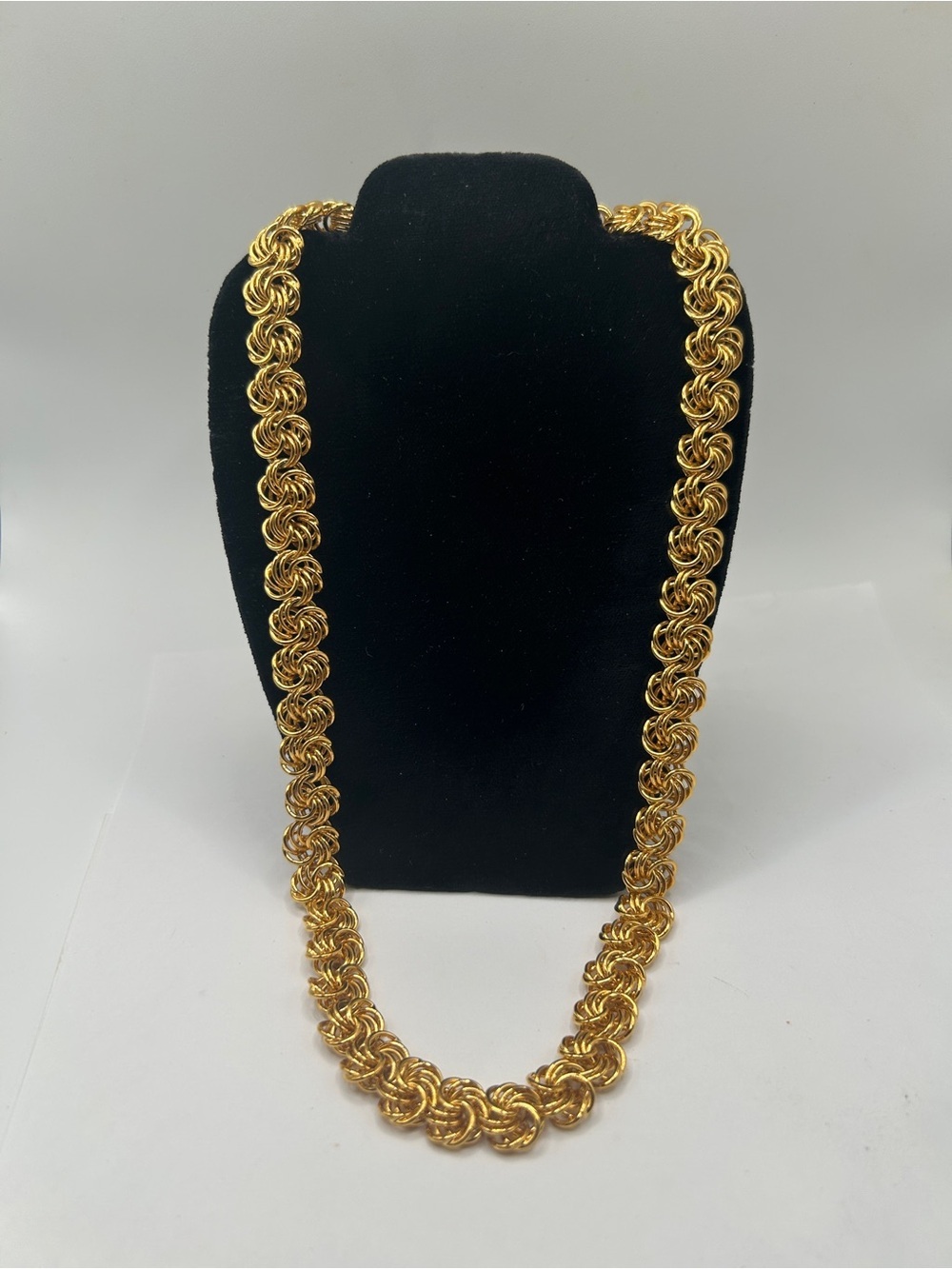 Vintage 1980’s Napier Gold-Plated Chain Necklace Pat Pend 4774743 - Picture 12 of 12